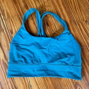 Lululemon Longline Energy Bra Size 8 Teal Lagoon